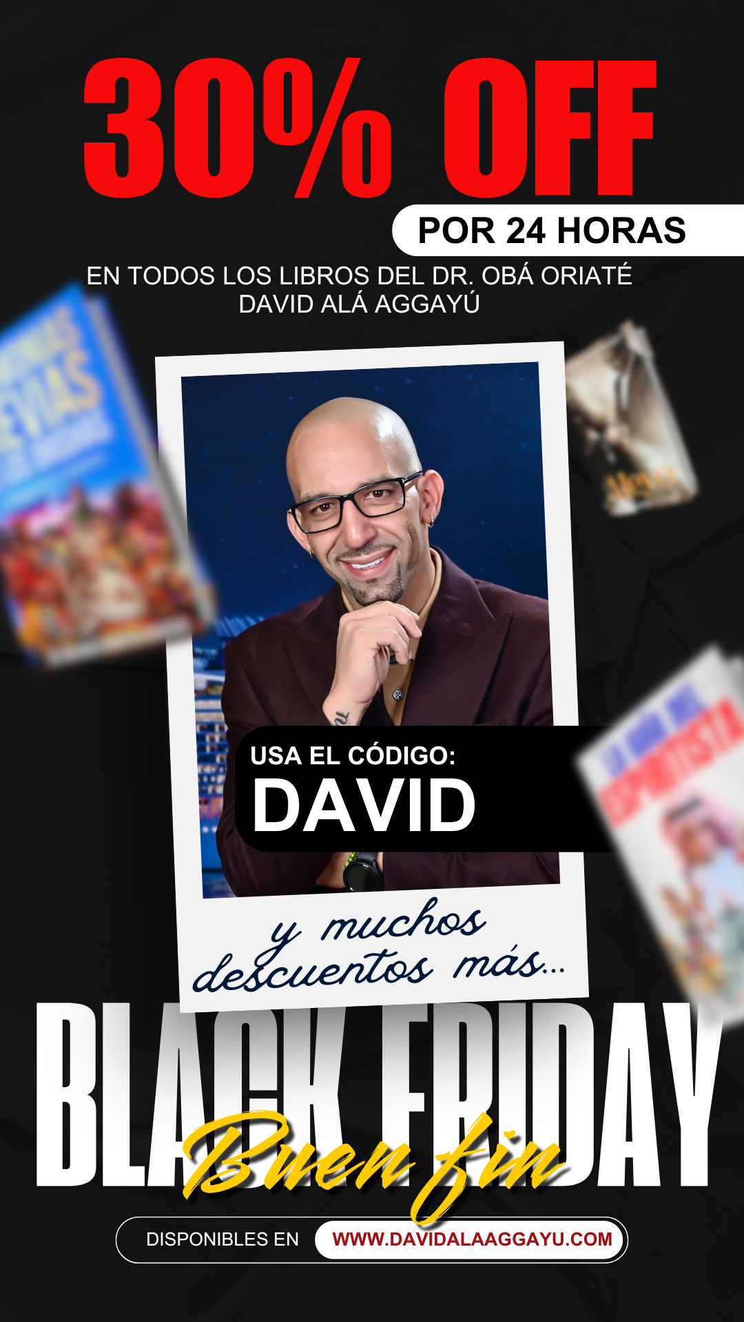DESCUENTO DE 30% - CODIGO DAVID - BACK FRIDAY SALE