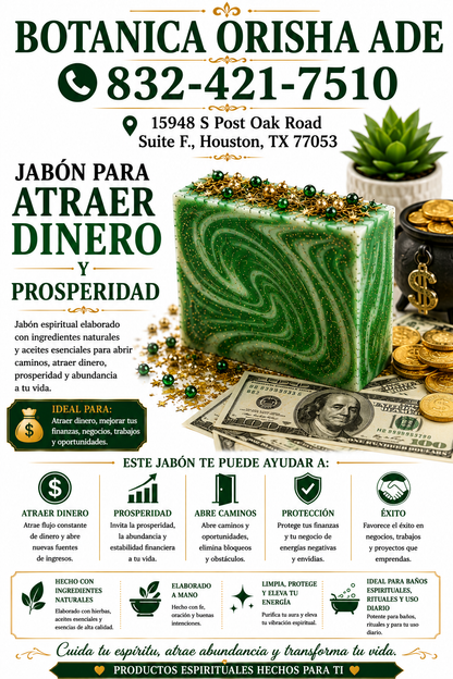 JABON PARA ATRAER DINERO Y PROSPERIDAD