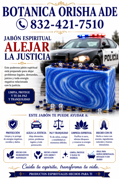 JABON PARA ALEJAR LA JUSTICIA