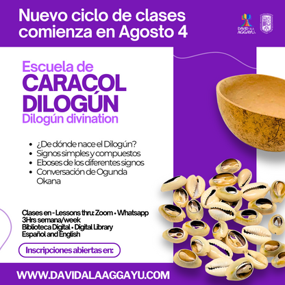 2025 - ESCUELA CARACOL / SCHOOL OF DILOGUN DIVINATION - PRE-SALE