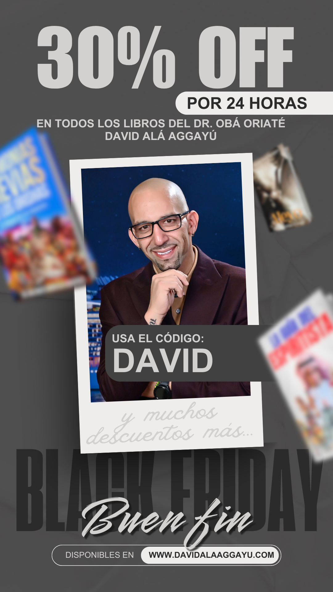 DESCUENTO DE 30% - CODIGO DAVID - BACK FRIDAY SALE