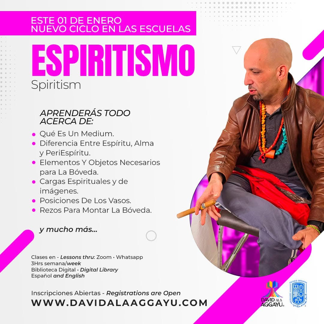 2025 - ESCUELA ESPIRITISMO - SPIRITISMO SCHOOL -  PRE-VENTA